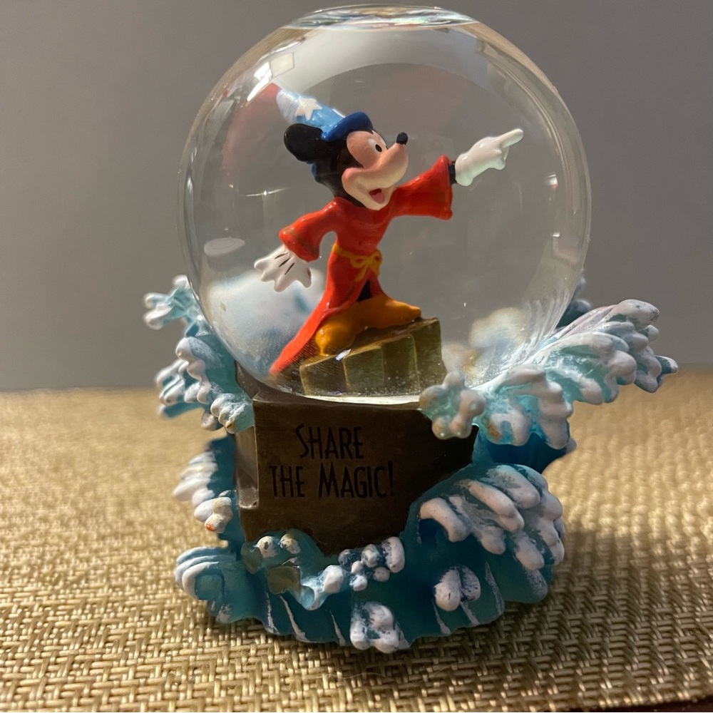 Mickey Mouse Sorcerer Mickey Snow Globe 2.5" Height, Walt Disney World